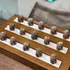 Hueso de Yak Estilo Tíbet con Tallado Negro Vintage, Accesorio DIY para Manualidades, Joyería de Cuentas Budistas, Componente de Pulsera 822