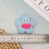 Color Caramelo Estrella de Cinco Puntas Boca de Salchicha de Ojos Grandes Divertido Peluche Dibujo Animado Pasador Decoración Accesorios Adorno para la Cabeza Accesorios Destacados