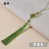 Pingente de Borla Longa 13cm Folha de Ouro Estilo Chinês Borla Pendurada Broche de Fantasia Antiga Decoração Atacado