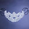 Blogueiro transfronteiriço com máscara de strass exagerada Acessórios de baile de máscaras de moda europeia e americana Máscara de joias europeia e americana