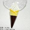 Accesorios de resina de cono de helado pintado de imitación Accesorios de pegatina para refrigerador pegamento de crema funda de teléfono diy pegatina para vaso de agua