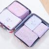 Conjunto Organizador de Viagem Estilo Coreano 6 Peças Cubos de Embalagem Mala À Prova de Poeira Impermeável Bolsa de Armazenamento de Viagem Grande Direto da Fábrica