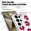 Funda acrílica retro francesa de flores rojas más vendida S26Ultra adecuada para funda de teléfono magnética Galaxy S24