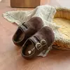 Zapatos Mary Jane Retro de Puntera Dividida Sintética para Niñas, Nuevo Estilo Primavera/Otoño, Zapatos Totalmente Cubiertos de Gamuza Mate Estilo Birkenstock para Bebés Niñas, Zapatos de Cuero
