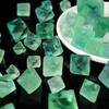 Piedra cruda de cristal natural, fluorita verde, piedra cruda octaédrica, mineral de fluorita estándar, piedra expansiva para aromaterapia, pecera, piedra desmagnetizadora, grava