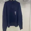 Ropa para Hombre y Mujer 26 Otoño/Invierno Nuevo Suéter de Punto de Lana con Media Cremallera Manga Larga Casual Suéter Pulóver de Cuello Medio Alto 486078
