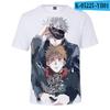 Nueva camiseta casual 3D de manga corta de cómic japonés transfronterizo para adultos, niños, hombres y mujeres