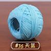 No. 6 Hilo de Encaje de Algodón y Lino Hilo Mediano y Fino Tejido a Mano DIY Accesorios para Bolsas de Muñecas Lana para Suéter Bola de Lana Hilo de Crochet de Verano