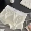 Novos Shorts de Segurança Femininos, Dois em Um Anti-Exposição Sem Costura Seda Gelada Verão Finos Peça Única Cintura Média Boxer
