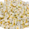 Colgante de Oro Puro Incrustado con Jade y Jade Hetian para Hombres y Mujeres, Cuentas de Transferencia de Pareja de Jade Blanco, Marco Dorado Regalo al por Mayor