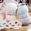 Hilo de Copo de Nieve Lana de Alta Calidad 3 mm Mezclado Hilo de Terciopelo de Nieve Aguja de Ganchillo Tejer a Mano Material para Bufanda Sombrero DIY