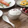 Conjunto de Louça de Cerâmica Retrô Japonês Pratos Comerciais para Restaurante Pratos Pequenos Pratos Rasos Pratos para Bife Domésticos Tigelas Grandes Transfronteiriço