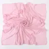 Chiffon 110 x 110cm Quadrado Grande Transfronteiriço Cor Sólida Pérola Chiffon Lenço Lenço Quadrado Malaio Cobertura de Cabeça