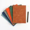 Cuaderno A5 de Cuero Libreta Simple de Negocios Estilo Ins Pequeño y Fresco Delicado Cuero Suave Libro de Registro de Reuniones de Oficina