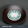 Juego de Posavasos de Baquelita de Color Esmaltado al por Mayor, Soporte para Taza de Té, Aislante Térmico Estilo Zen Hecho a Mano Simple Accesorios de Alfombrilla para Taza de Té para el Hogar