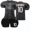 2324 Paris II uniforme de fútbol de visitante No. 7 mbap Jersey 19 Li gangren 10 Deng Belai ropa deportiva