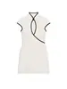 Marca Z Comércio Exterior Transfronteiriço Estilo Europeu e Americano Za Popular Roupas Femininas Verão 2026 Novo Mini Vestido com Barra Color-Blocking