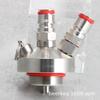 Dispensador de Torneira para Barril Beberdor Aço Inoxidável Duplo Conexão Rápida Lança de Vinho Carretel de Vinho Barril de Cerveja Ball Lock