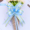 Caja de regalo con flores para coche de boda, bolsa de comida, embalaje, lazo, flor, moldura de un solo tirón, borde dorado, multicolor, tamaño completo, flor para tirar a mano