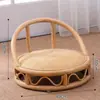 Mesa de Café Pequeña de Ventana Abuhardillada Estilo Japonés, Mesa Tatami, Mesa Baja Simple Inspirada en Zen, Mesa Pequeña de Uso Doméstico para Balcón, Juego de Mesa y Sillas para Casa de Huéspedes