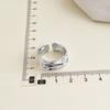 Anillo de Circonita Estilo Retro Francés para Mujer Lujo Ligero Sensación de Alta Gama Anillo de Dedo Moda Personalizado Anillo de Dedo de Comida Apertura Ajustable