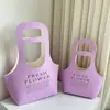 Caja de regalo de flores papel kraft cesta de flores portátil bolsa de embalaje floral para suministro transfronterizo caja de flores caja vacía caja de embalaje