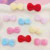 Venta Caliente Gato de Peluche Pequeño con Lazo Accesorios DIY Accesorios para la Cabeza de Tela Funda para Teléfono Móvil Zapatos y Sombreros Materiales Hechos a Mano