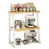 Suporte para copos de máquina de café de bancada, sachês de chá, dispensador de água, suporte para mesa, copo de água, suporte para cozinha