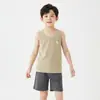 Colete infantil de algodão puro, colete pequeno para usar por baixo, camada interna respirável antibacteriana, pijama infantil, preço especial de liquidação