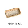 Bandeja Rectangular de Concha de Ratán Vietnamita para Frutas, Bandeja para Sala de Estar, Comedor, Cesta Organizadora de Almacenamiento de Lujo Ligero