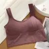 Chaleco Deportivo de Estilo Coreano Sin Costuras, Espalda Hermosa, Pecho Envuelto, Transpirable para Mujer, Sin Aros, Estilo Chaleco para Correr y Yoga, Todo Combinable, Ropa Exterior o Interior