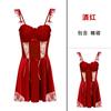 Pijama Ziqu novo sexy puro desejo camisola com alça de orelha de madeira com bojo renda transparente estilo corte 6316