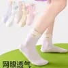 Calcetines para Niños Calcetines de Primavera y Verano Niñas Bebé Malla Transpirable Primavera y Otoño Niñas Calcetines Finos de Caña Media Calcetines Deportivos de Dibujos Animados
