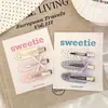 Pinzas sin costuras de pedrería muy atractivas y dulces para niñas, pinzas versátiles para flequillo, pinzas laterales, pinzas para el cabello elegantes para chicas a la moda, accesorios para el cabello frescos