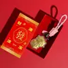 Llavero de Oro Puro 999 Modelo Nuevo "Oveja Próspera" Evento de Aniversario de la Tienda Colgante de Oro Regalo Conmemorativo de Año Nuevo