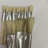MICO fábrica venta al por mayor pincel para óleo de mango corto pincel de templo de cerda de cerdo pincel de fila pincel para pegamento blanco industrial cepillo para zapatos limpieza eliminación de polvo