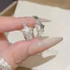 Pendientes de Moda de Aguja de Plata 925 con Cubos de Perla de Venta Caliente Pendientes Dulces de Nicho de Gama Alta Pendientes de Diseño Exquisito