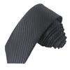Corbata de Mano de Poliéster de 5CM 6cm para Hombre Mujer Color Sólido Estrecha Vestido de Negocios Jacquard Corbata Estrecha Raya Venta al por Mayor