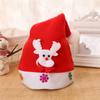Decoración navideña de alta gama sombrero de Navidad para niños sombrero de Navidad de fieltro cepillado terciopelo coral sombrero de Navidad infantil de dibujos animados