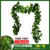 Enredadera de flores artificiales, hojas de uva, hojas verdes, enredadera de techo, tubo decorativo, enredadera de plástico enrollable para colgar en la pared.