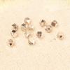 Chapado en Oro de 18K y Plata Cuadrados Geométricos por Lote Cuentas de Esquina Cuadrada por Lote Cuentas de Flor de Lote Cortadas en Ángulo de Plata Rota Cuentas Sueltas Accesorios de Joyería DIY