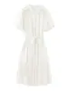 Para Comercio Transfronterizo 2025 Nuevo Conjunto de Dos Piezas para Mujer de Comercio Exterior Estilo Europeo y Americano de Gama Alta Vestido Elegante con Volantes y Mangas Abullonadas