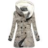 Estilo europeo y americano más vendido 2023 nuevo abrigo trench para mujer invierno engrosado abrigo con capucha estampado floral 3D venta al por mayor transfronteriza