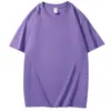 Camiseta de Algodão Penteado Pesado 200g, Gola Redonda, Caimento Solto, Ombros Caídos, Manga Curta, Camiseta Básica, Camiseta Cultural, Pode Ser Impressa com Imagens
