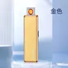 Novo Isqueiro Recarregável Wenzhou Fio de Tungstênio Dupla Face à Prova de Vento Ultra-Fino Pequeno Compacto Portátil Recarregável para Cigarro