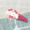 Coelho Urso Celebridade Mercadoria Acrílico BB Clip Grampo de Cabelo Acessório de Cabelo Item de Suporte para Show com Fotos