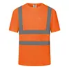 Ropa de trabajo reflectante para verano, de manga corta, adecuada para trabajos de tráfico y obras de construcción, personalizable con logo, reflectante de alto brillo, disponible para venta al por mayor