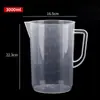 Taza medidora de plástico de grado alimenticio para hornear té de leche, Cilindro medidor graduado de PP doméstico engrosado, Taza medidora de cóctel comercial, Gran capacidad