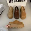 Mules de plataforma con suela gruesa para aumentar la altura, estilo Birkenstock para mujer, sin cordones, para usar al aire libre, nuevo modelo otoño 2026, zapatos cómodos cerrados sin cordones