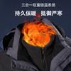 Rush Clothes Chaqueta Desmontable Tres en Uno Otoño e Invierno Ropa Gruesa y Cálida para Exterior Impermeable a Prueba de Viento Ropa de Trabajo de Dos Piezas